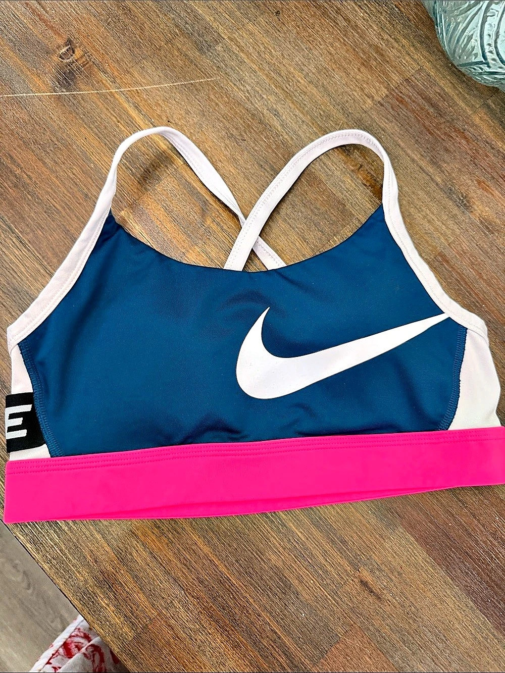 Nike Swoosh Color Block Bikini Top